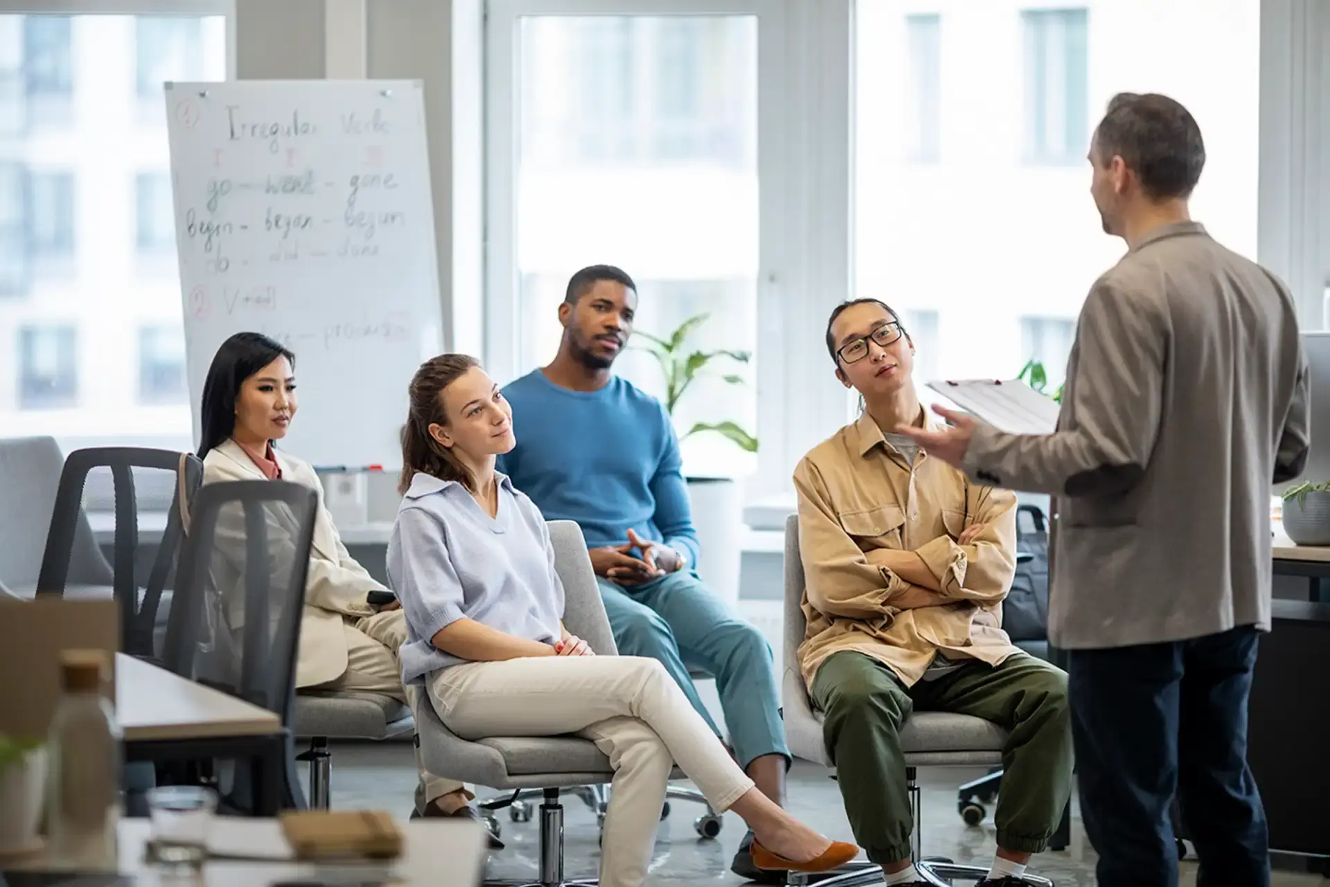 Équipe en session de travail